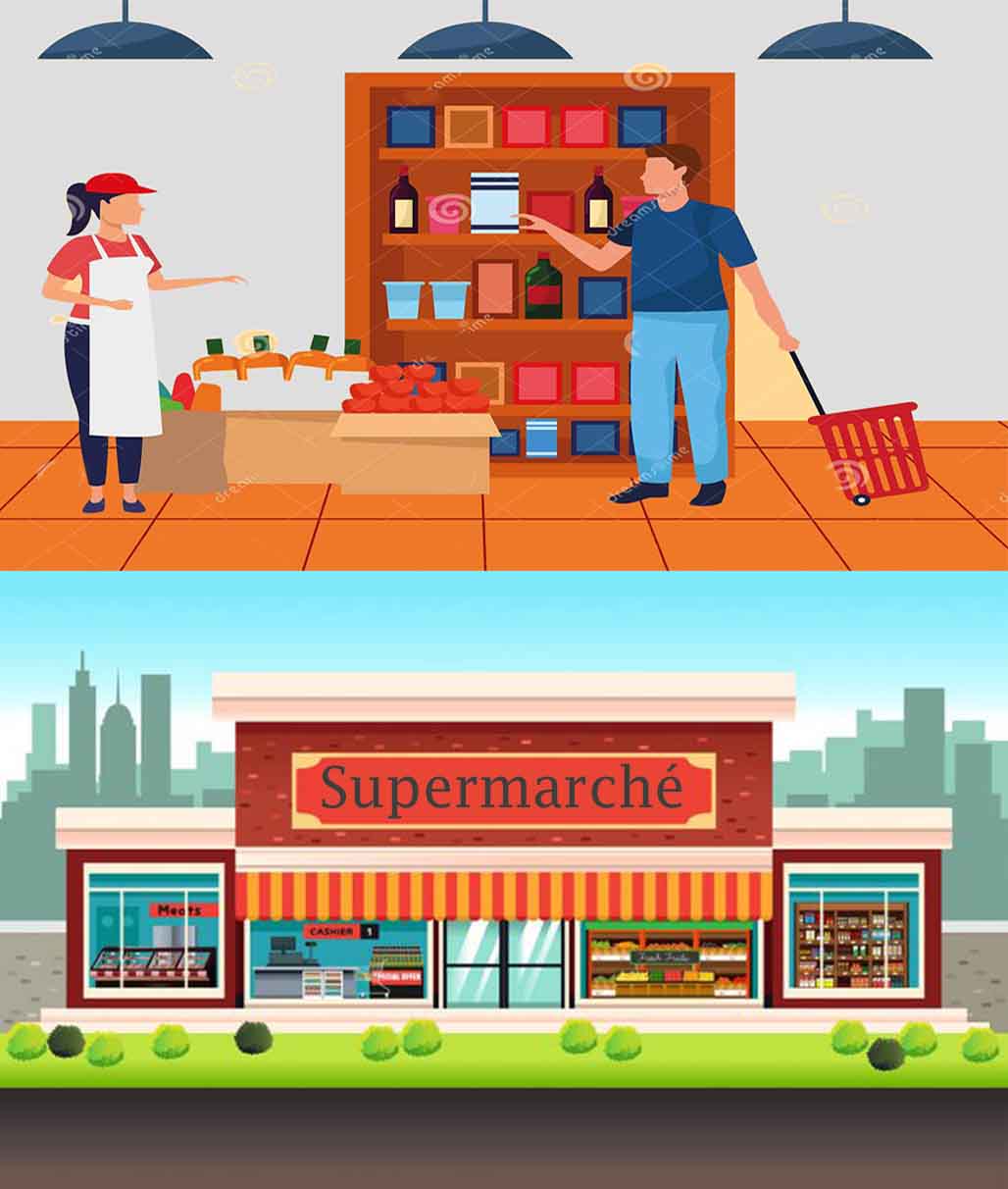 supermarche carton